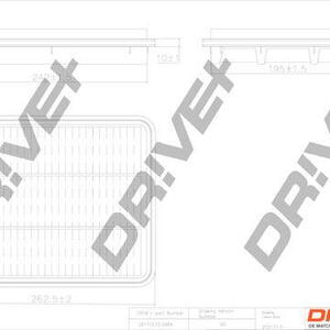 Vzduchový filtr DRIVE DP1110.10.0484