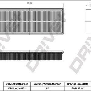Vzduchový filtr DRIVE DP1110.10.0502