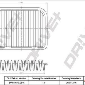 Vzduchový filtr DRIVE DP1110.10.0510