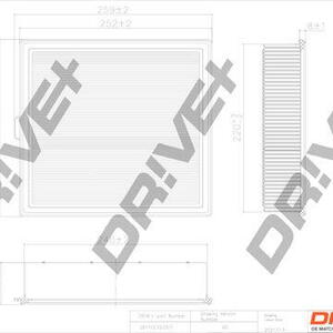 Vzduchový filtr DRIVE DP1110.10.0511