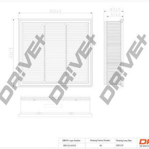 Vzduchový filtr DRIVE DP1110.10.0512