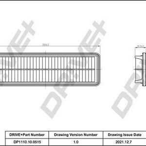 Vzduchový filtr DRIVE DP1110.10.0515