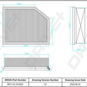 Vzduchový filtr DRIVE DP1110.10.0532