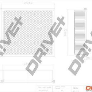 Vzduchový filtr DRIVE DP1110.10.0571