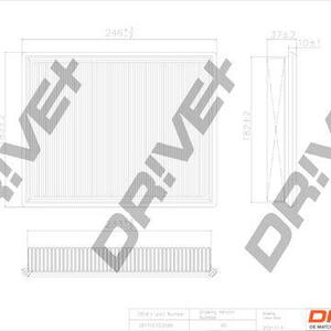 Vzduchový filtr DRIVE DP1110.10.0595