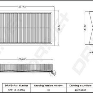 Vzduchový filtr DRIVE DP1110.10.0596