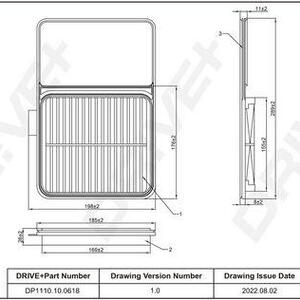 Vzduchový filtr DRIVE DP1110.10.0618