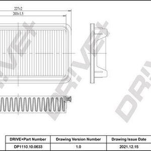 Vzduchový filtr DRIVE DP1110.10.0633