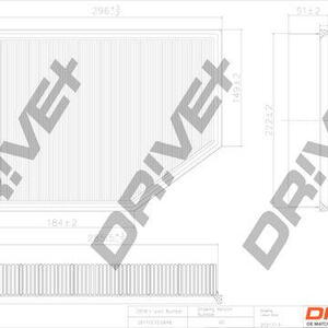 Vzduchový filtr DRIVE DP1110.10.0648