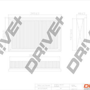 Vzduchový filtr DRIVE DP1110.10.0674