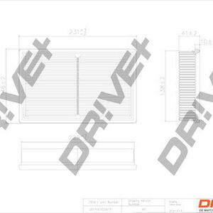 Vzduchový filtr DRIVE DP1110.10.0677