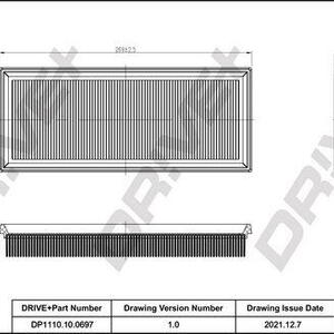 Vzduchový filtr DRIVE DP1110.10.0697