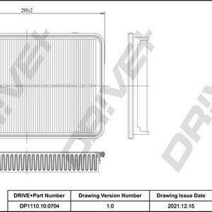 Vzduchový filtr DRIVE DP1110.10.0704