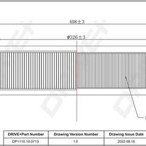 Vzduchový filtr DRIVE DP1110.10.0713
