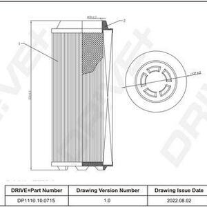 Vzduchový filtr DRIVE DP1110.10.0715