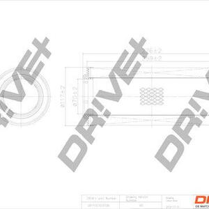 Vzduchový filtr DRIVE DP1110.10.0726