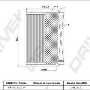 Vzduchový filtr DRIVE DP1110.10.0737