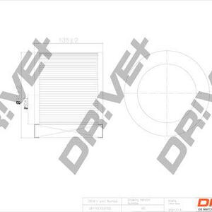 Vzduchový filtr DRIVE DP1110.10.0755