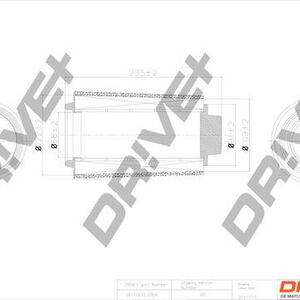 Vzduchový filtr DRIVE DP1110.10.0764