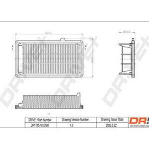 Vzduchový filtr DRIVE DP1110.10.0798