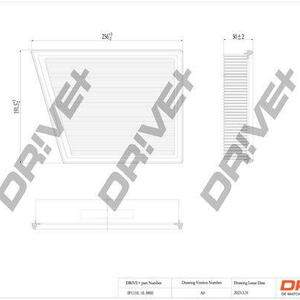 Vzduchový filtr DRIVE DP1110.10.0805