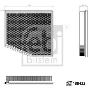 Vzduchový filtr FEBI BILSTEIN 188433