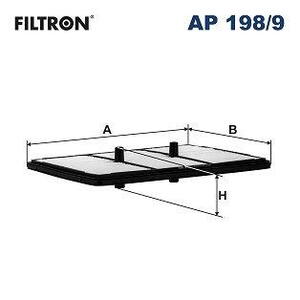 Vzduchový filtr FILTRON AP 198/9