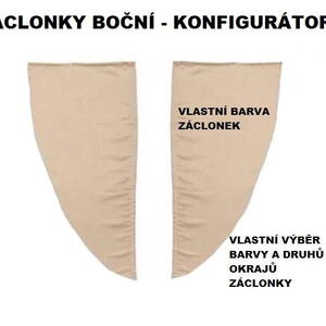 Záclonky boční - konfigurátor