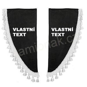 Záclonky boční - VLASTNÍ TEXT - flop