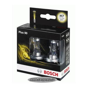 Žárovky Bosch 12V H7, 55W - PLUS 90 (sada: 2ks) /1987301075, 1 987 301 075/