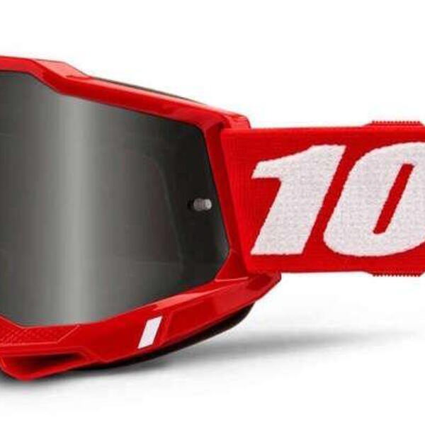 100% MX brýle ACCURI 2 Sand brýle červené, kouřové plexi