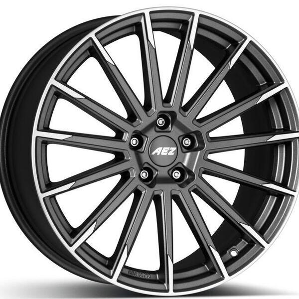 AEZ Atlanta titan 8,5x20 5x112 ET35 grafitový matný lak/leštěná čelní plocha