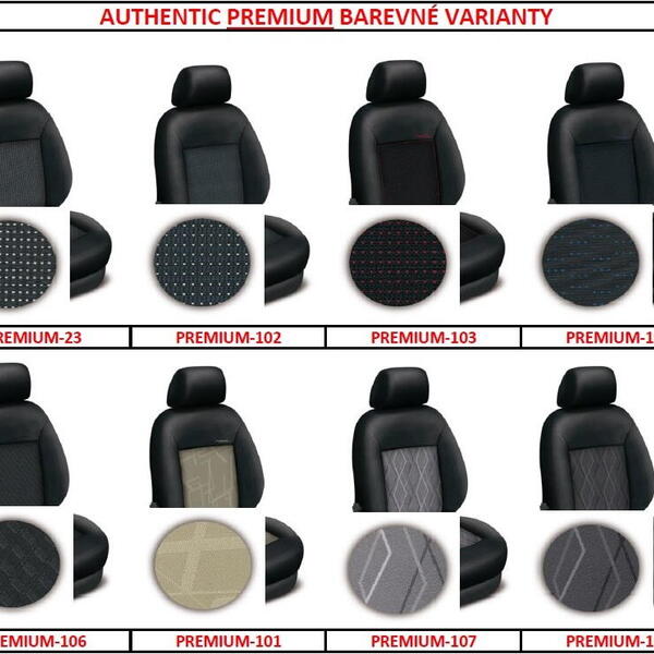 Autopotahy FORD B-MAX II, od r. 2016, AUTHENTIC PREMIUM, vlnky černé