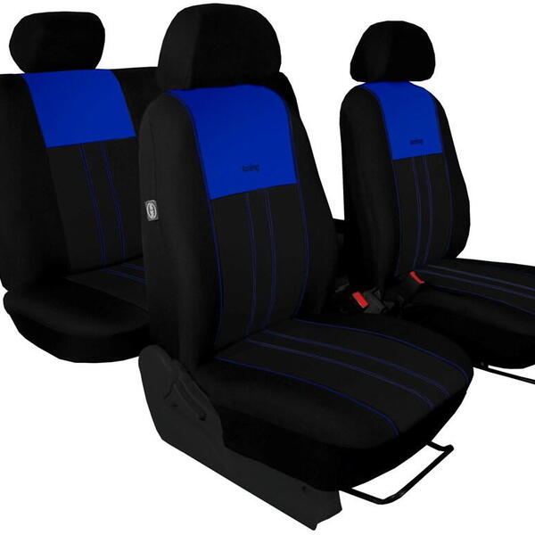 Autopotahy Ford C- MAX I, od r. 2003-2010, 5 míst, DUO TUNING modročerné