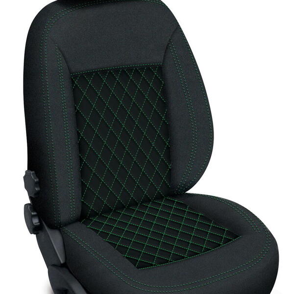 Autopotahy FORD TRANSIT CUSTOM II, 6 míst, od r. 2023, AUTHENTIC CARO, zelené