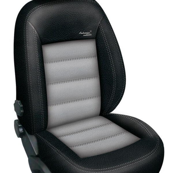 Autopotahy HONDA CIVIC IX, 5 dveř, kombi , od r. 2012, AUTHENTIC LEATHER, černošedé