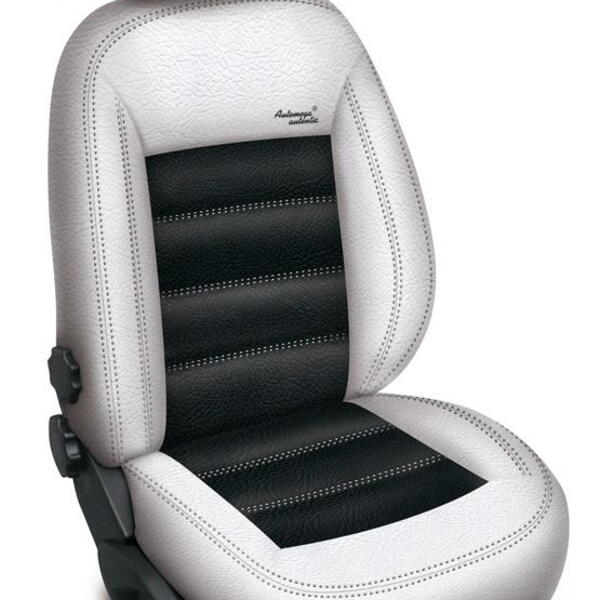 Autopotahy HONDA CRV II, od r. 2001-2007, kožené AUTHENTIC LEATHER bíločerné