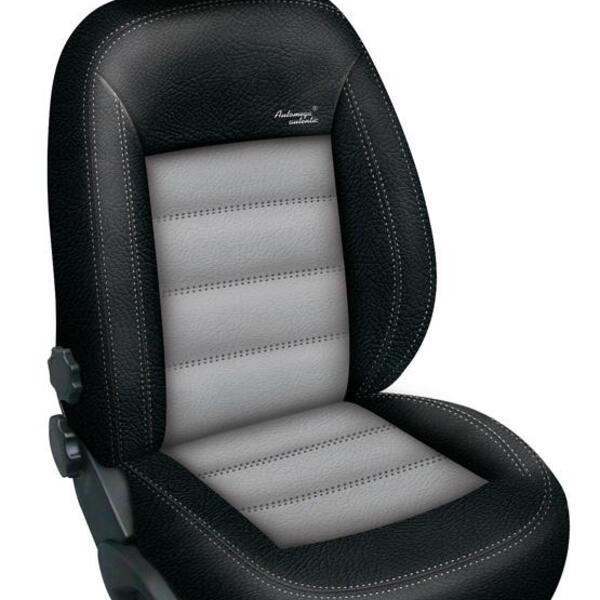 Autopotahy KIA CEED II, od r.2012, AUTHENTIC LEATHER, černošedé