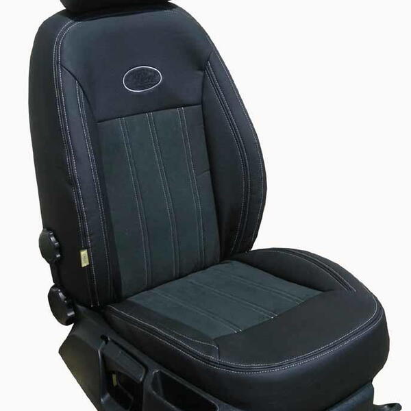 Autopotahy kožené ŠKODA FABIA II, kůže a alcantara