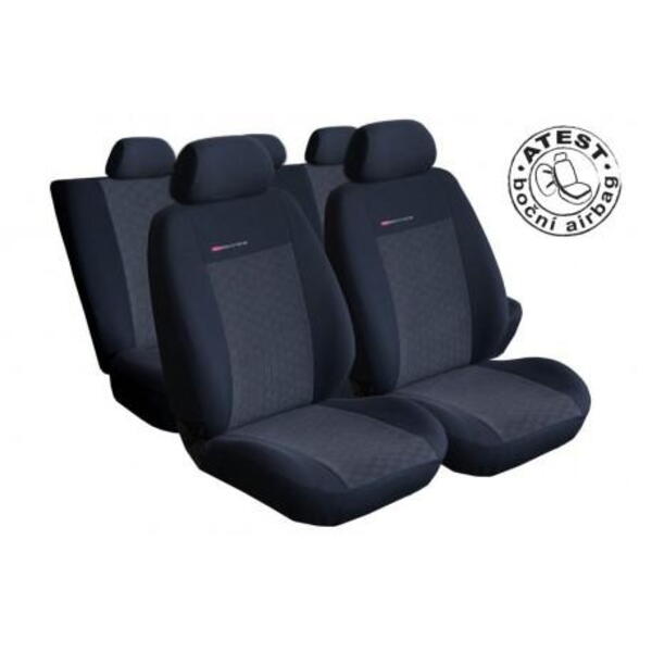 Autopotahy na Audi A4, B7 od roku 2004 - 2008, sedan/kombi, Lux style barva antracit 0054