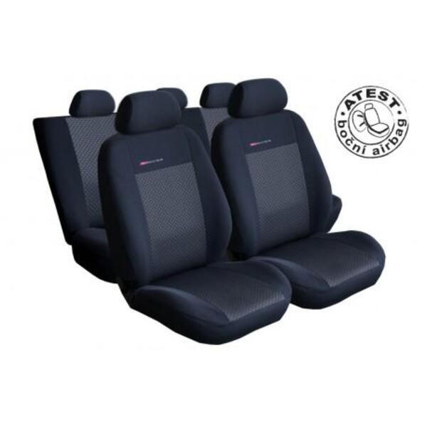 Autopotahy na Audi A6, C6 od roku 2005 - 2011, Lux style barva černá 0080