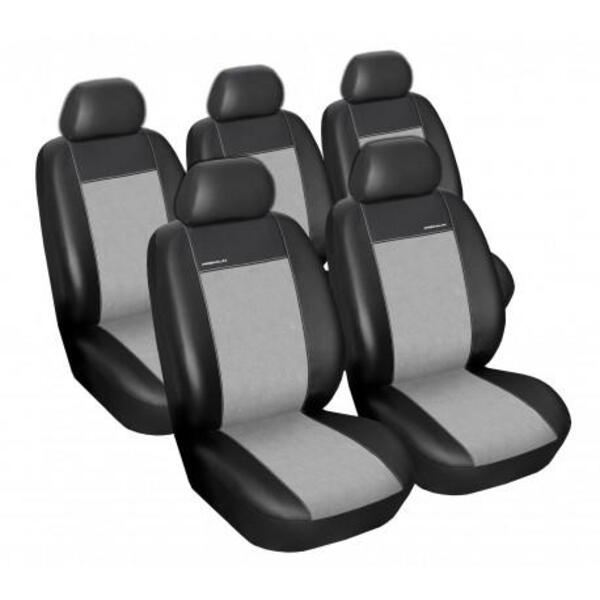 Autopotahy na Citroen C4 Picasso I., od r. 2006 - 2013, Eco Lux barva šedá/černá 2386