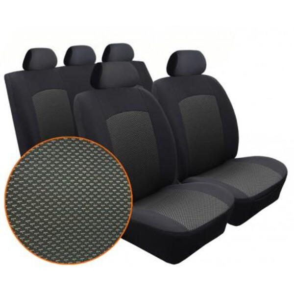 Autopotahy na Fiat Sedici, od r. 2006 - 2014, Dynamic Žakar tmavý 3444