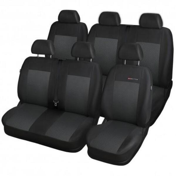 Autopotahy na Ford Transit 6 míst, od r. 2014, Lux style barva černá 3551