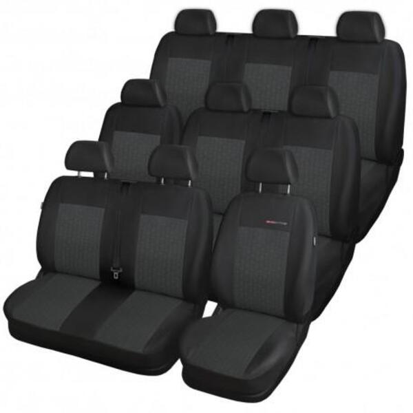 Autopotahy na Ford Transit Custom 9 míst, od r. 2012, Lux style barva antracit 3565