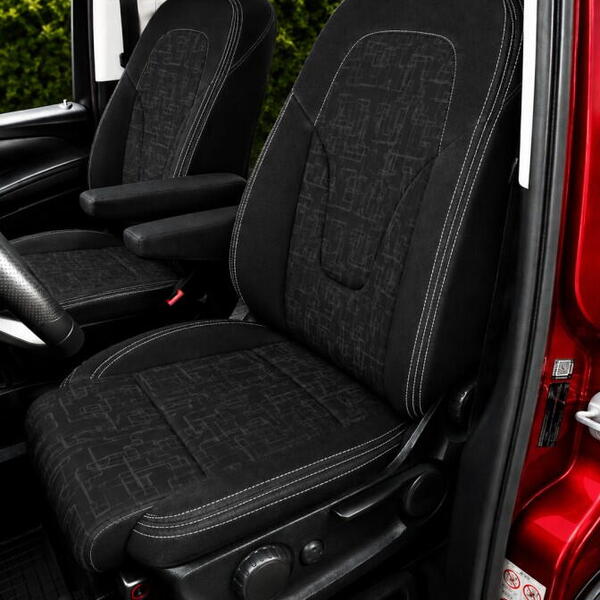 Autopotahy na míru MERCEDES V-KLASSE, 4 M., od 2014 do dnes, AUTHENTIC DOBLO matrix černý