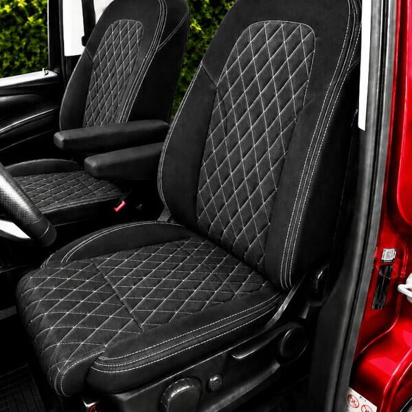 Autopotahy na míru MERCEDES V-KLASSE, 5 MÍST, od 2014 do dnes, AUTHENTIC CARO bílé
