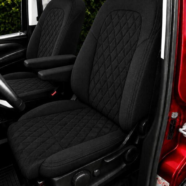Autopotahy na míru MERCEDES V-KLASSE, 5 MÍST, od 2014 do dnes, AUTHENTIC CARO černé