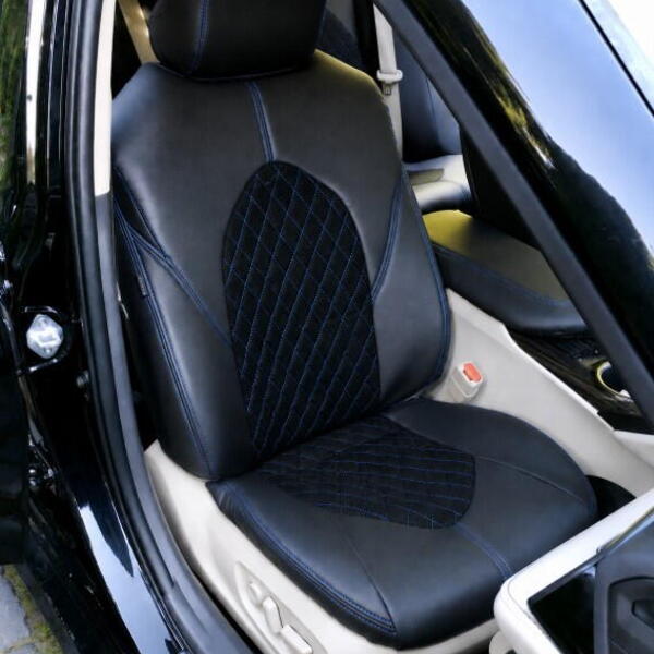 Autopotahy na míru TOYOTA CAMRY VI, XV70, od r. 2017-2024, AUTHENTIC VELVET CARO modré