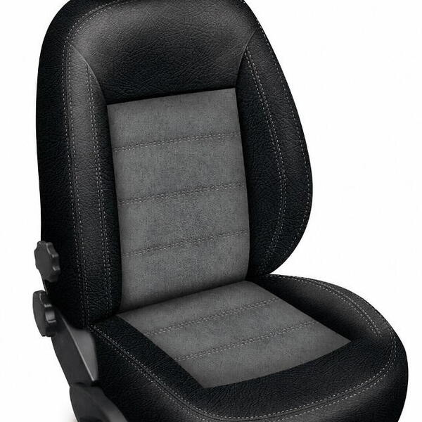 Autopotahy na míru VOLKSWAGEN CRAFTER II, 2 MÍSTA, od r. 2017 AUTHENTIC VELVET šedé